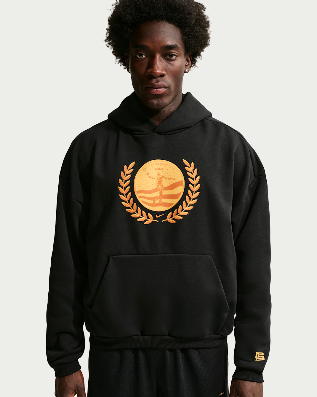 LeBron "Out For Redemption" Men's Therma-FIT Brushed Basketball Pullover Hoodie - Black