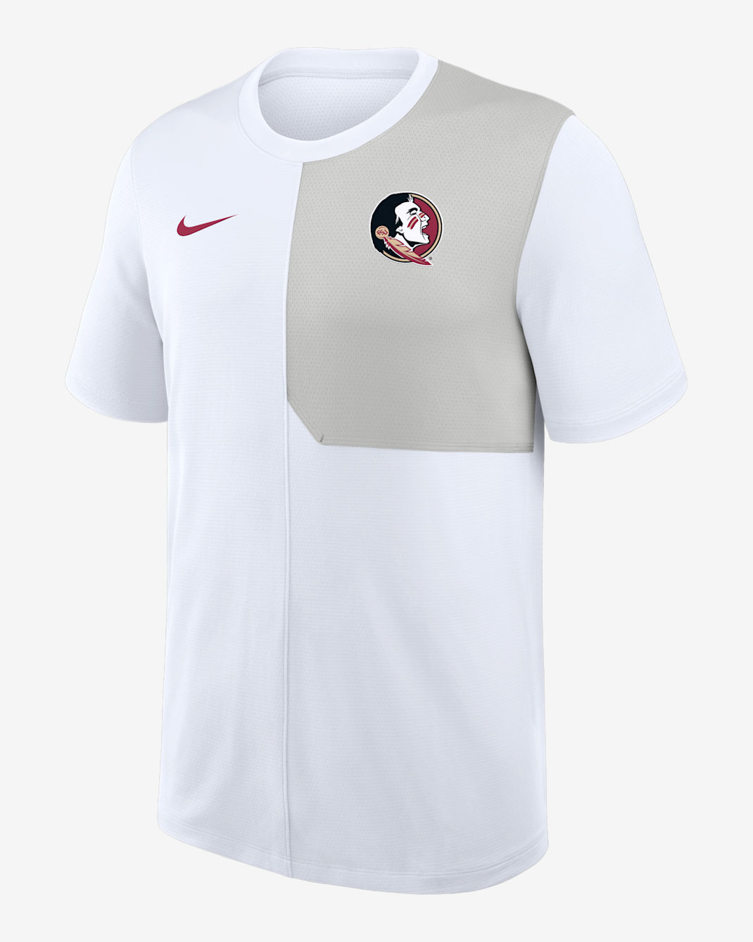 Florida State Sideline Coach Men's Nike Dri-FIT College Top - White