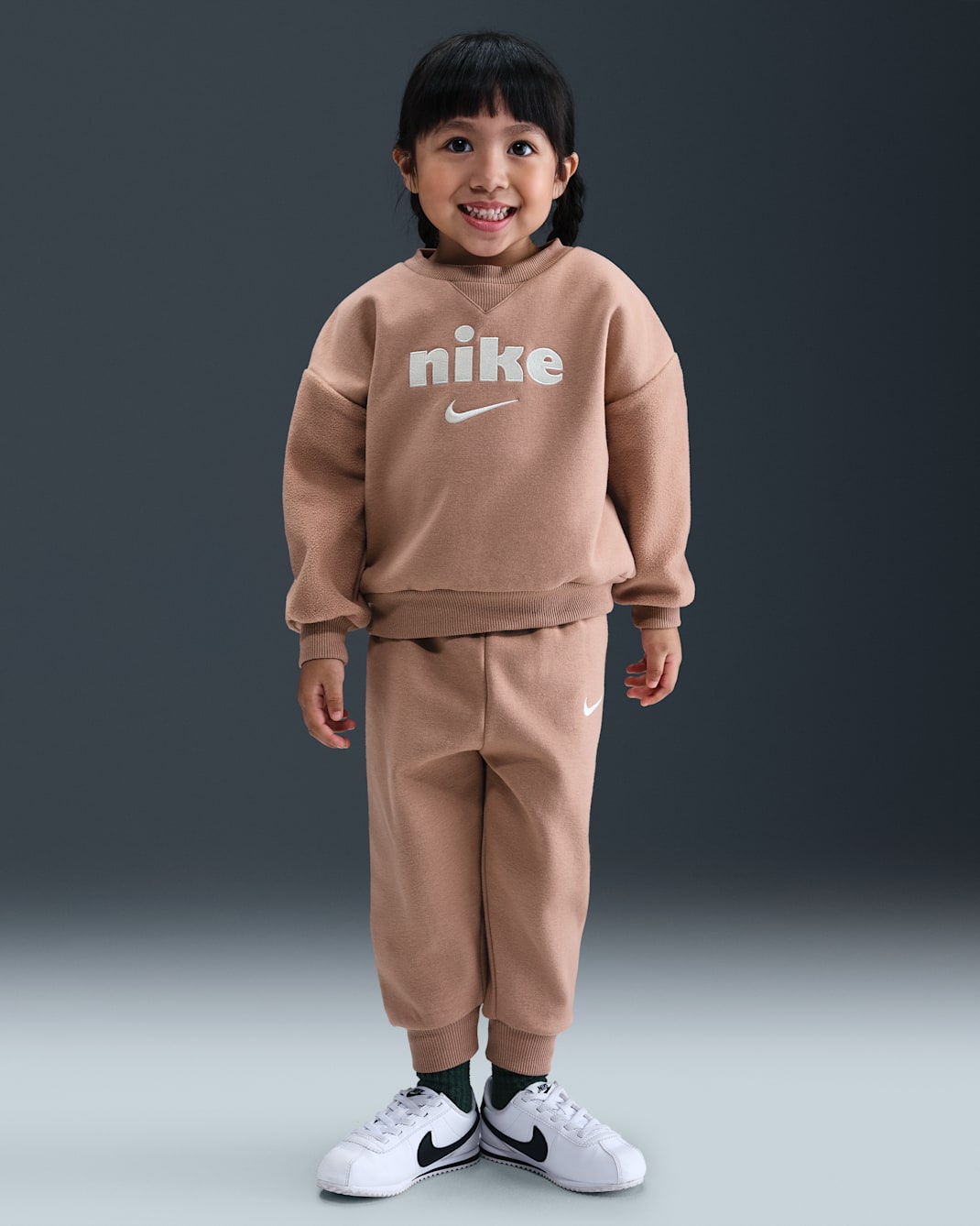 Nike Cozy Comfort Toddler 2-Piece Crew Set - Desert Dust
