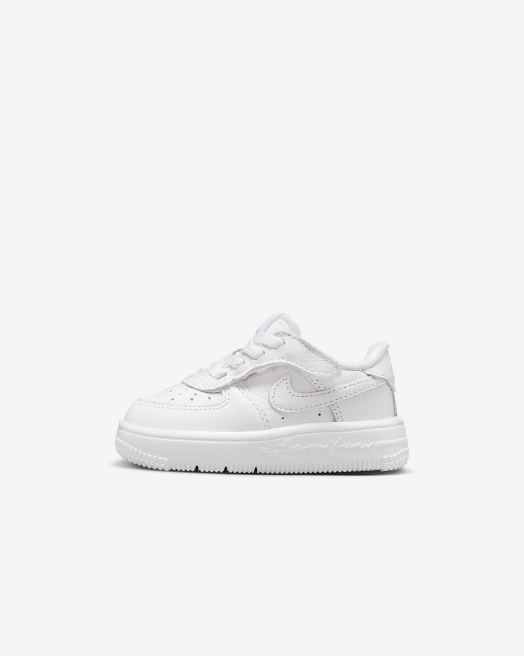 Tenis para bebé e infantil NOCTA Force 1 Low EasyOn - Blanco/Blanco/Blanco