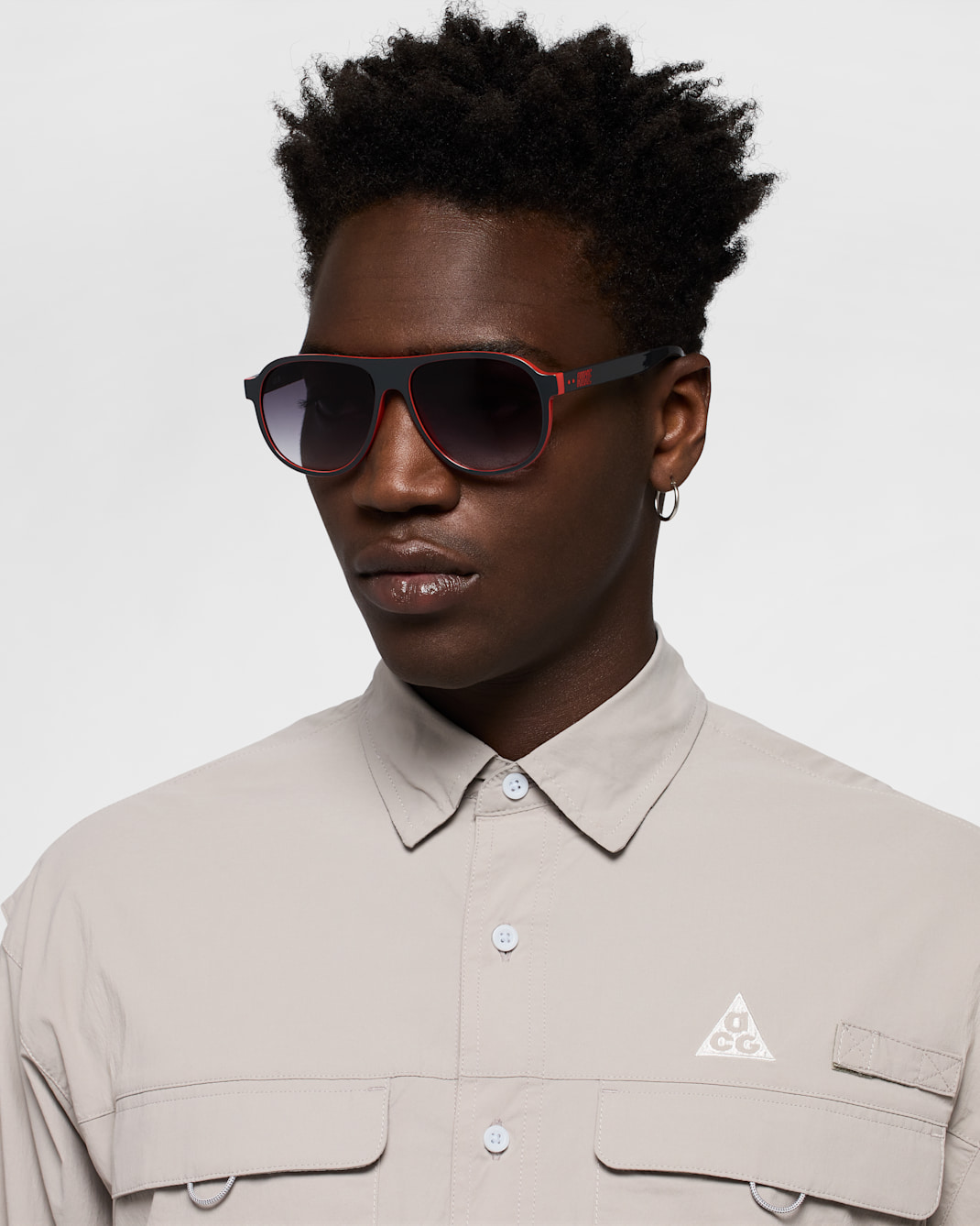 Nike Vintage Icon Sunglasses - Dark Smoke/Red