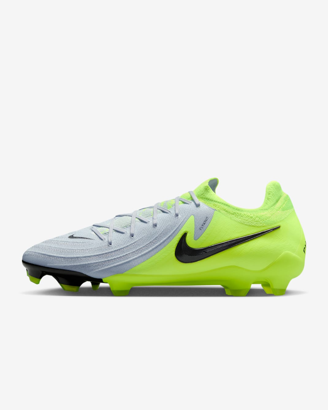 Nike Phantom GX 2 Pro Firm-Ground Low-Top Football Boot - Metallic Silver/Volt/Black