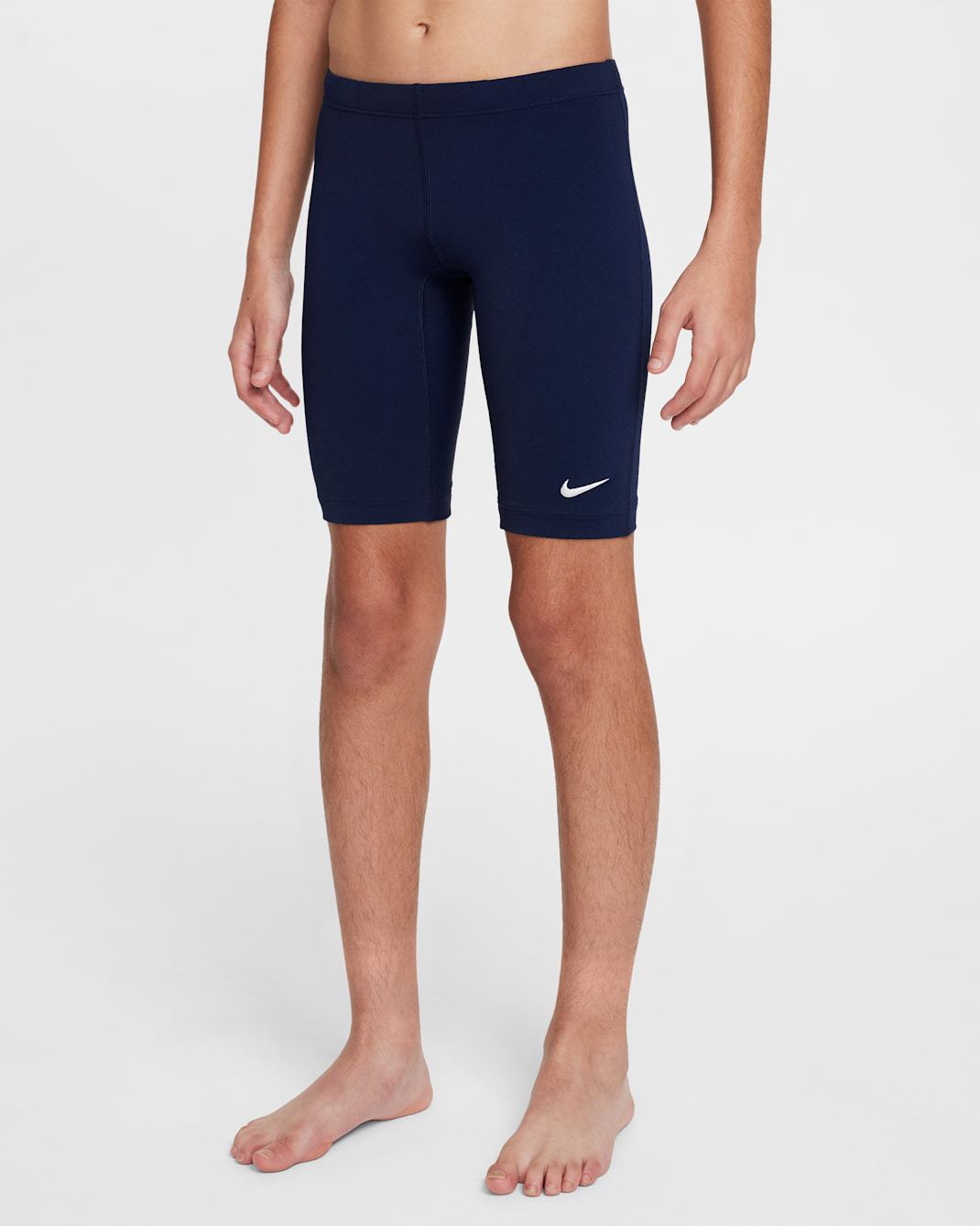 Jammer de natación para niño talla grande Nike HydraStrong - Azul marino medianoche/Blanco