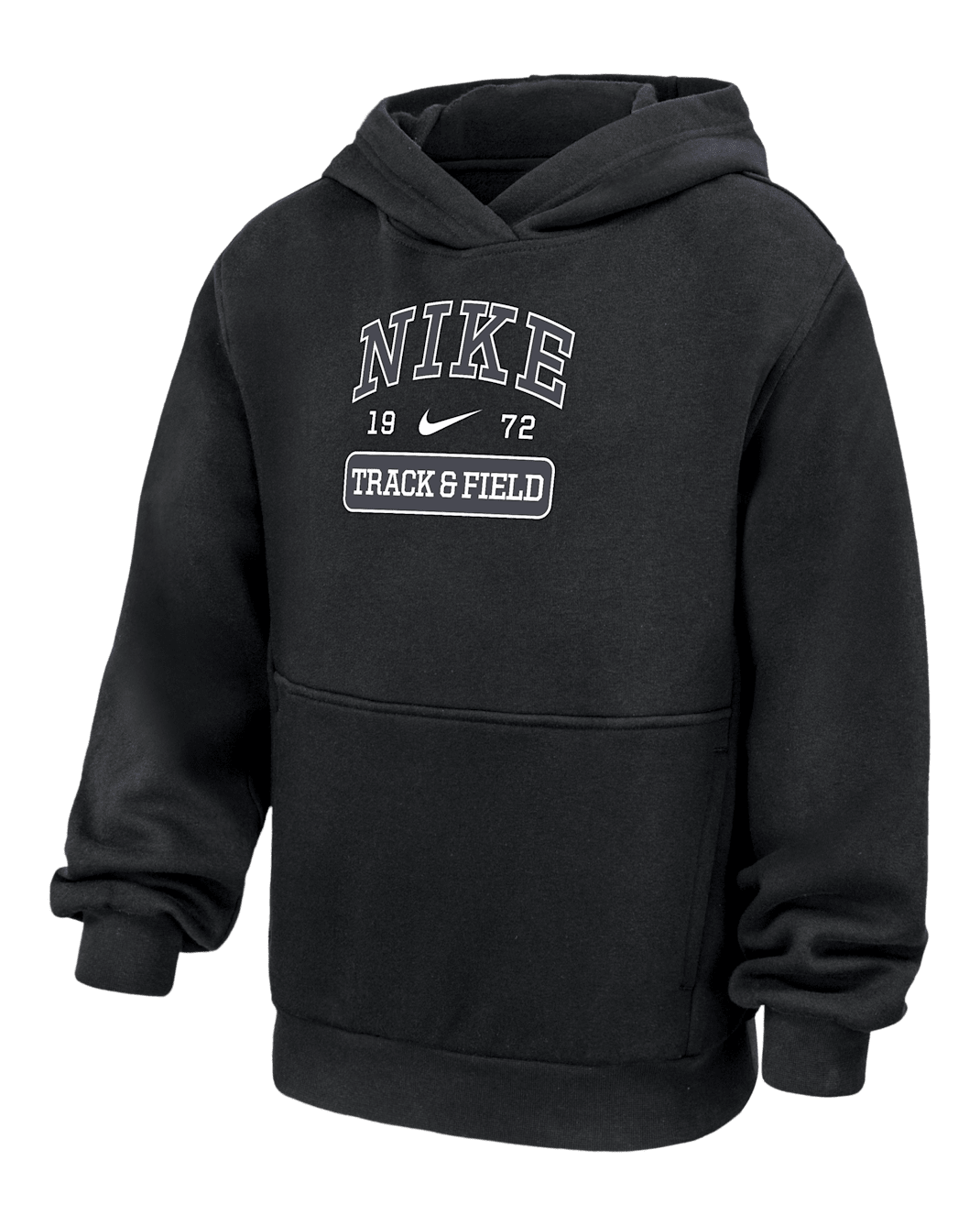 Sudadera de atletismo con gorro sin cierre para niños talla grande Nike Club Fleece - Negro