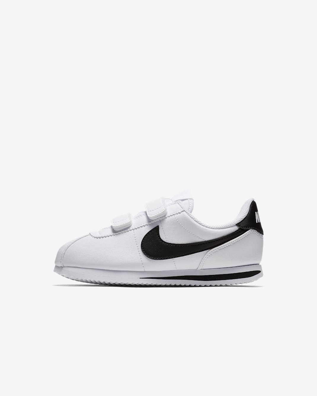 Nike Cortez Basic SL Younger Kids' Shoes - White/Black