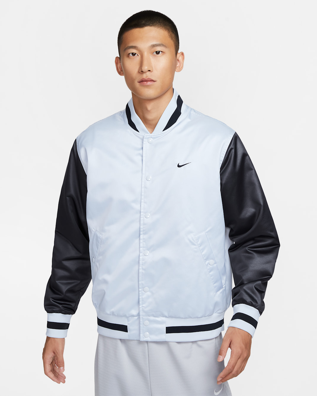 ナイキ DNA メンズ Therma-FIT 撥水 バスケットボールジャケット - ピュアプラチナム/ブラック/ブラック