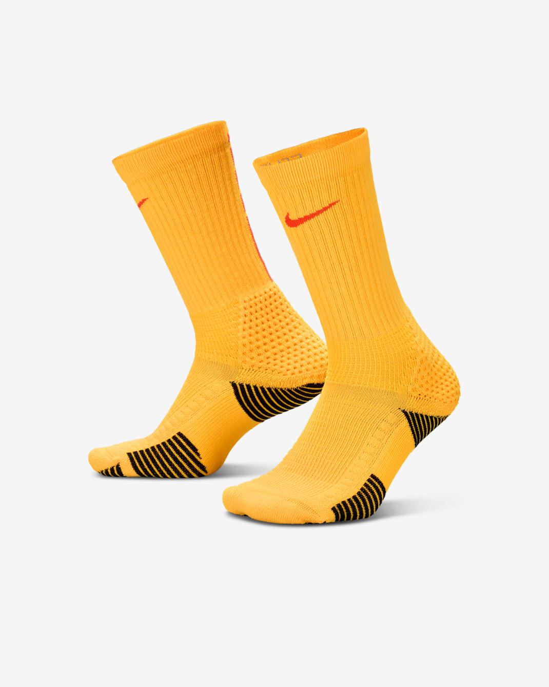 Nike Elite 2.0 Cushioned Crew Socks (1 Pair) - Laser Orange/Wolf Grey/Black/Bright Crimson