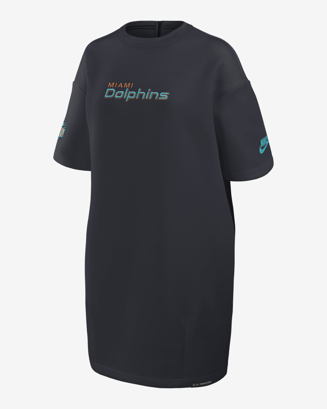 Miami Dolphins Rivalries Collection Oversized Tech Fleece Women's Nike NFL Dress - Navy