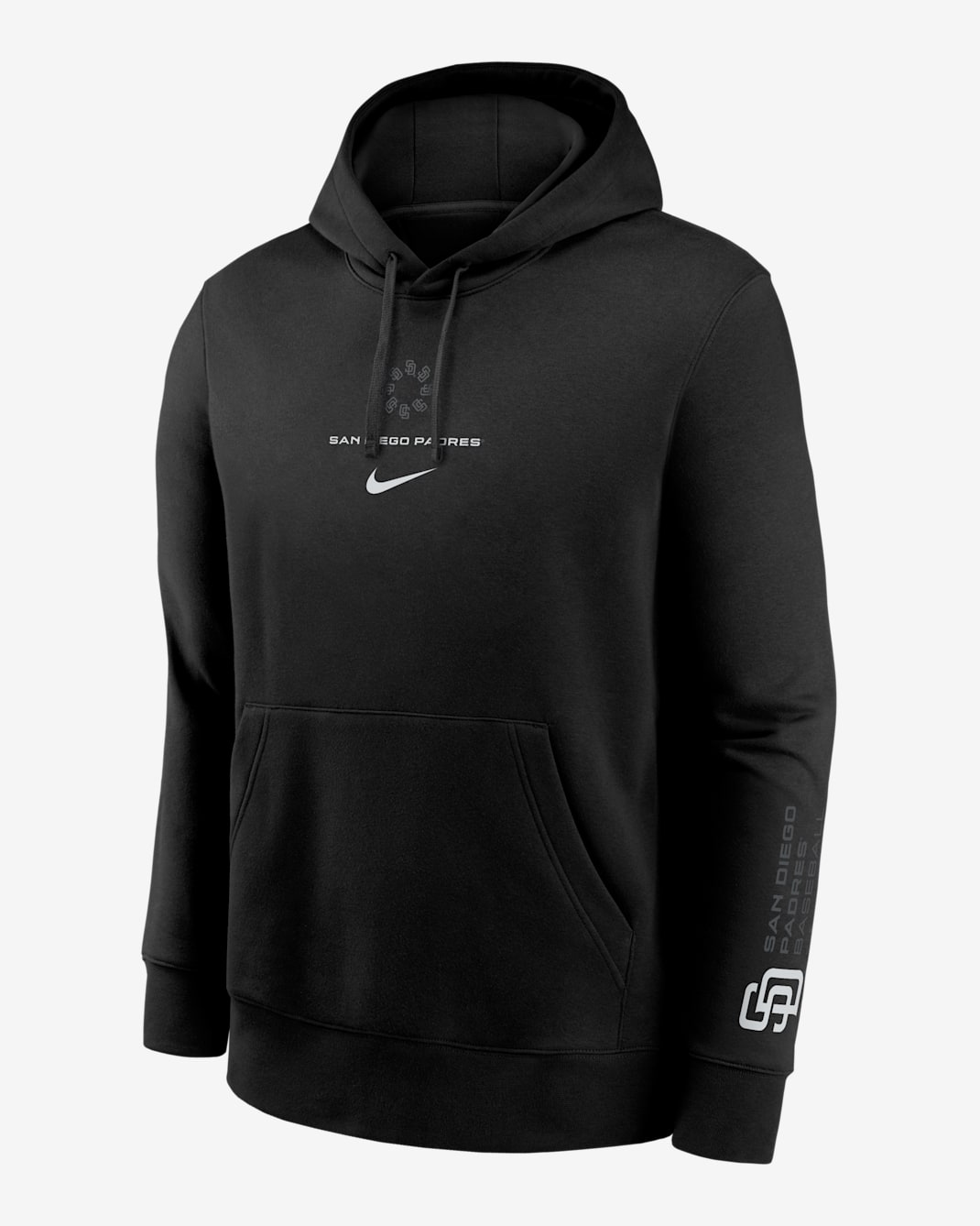 San Diego Padres Fashion Club Men's Nike MLB Pullover Hoodie - Black