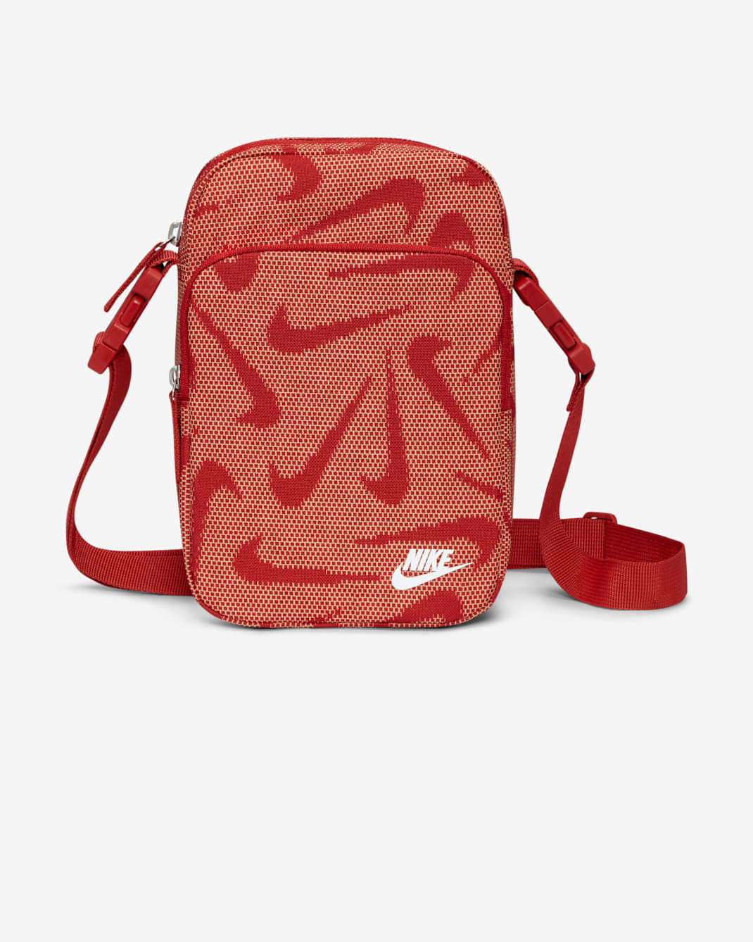 Nike Heritage Cross-Body Bag (4L) - Cinnabar/Cinnabar/White