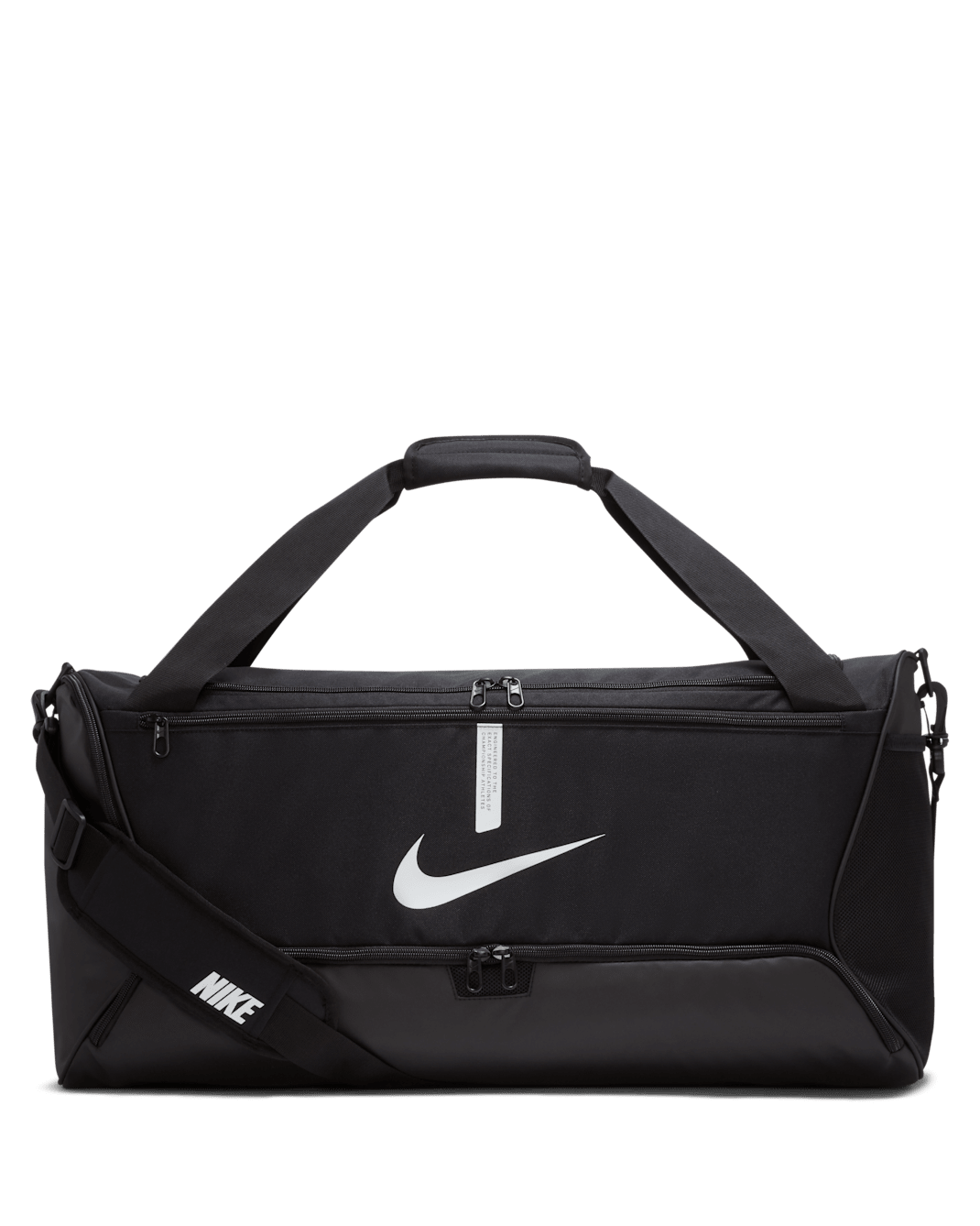 Nike Academy Team Fußball-Sporttasche (Medium, 60 l) - Schwarz/Schwarz/Weiß
