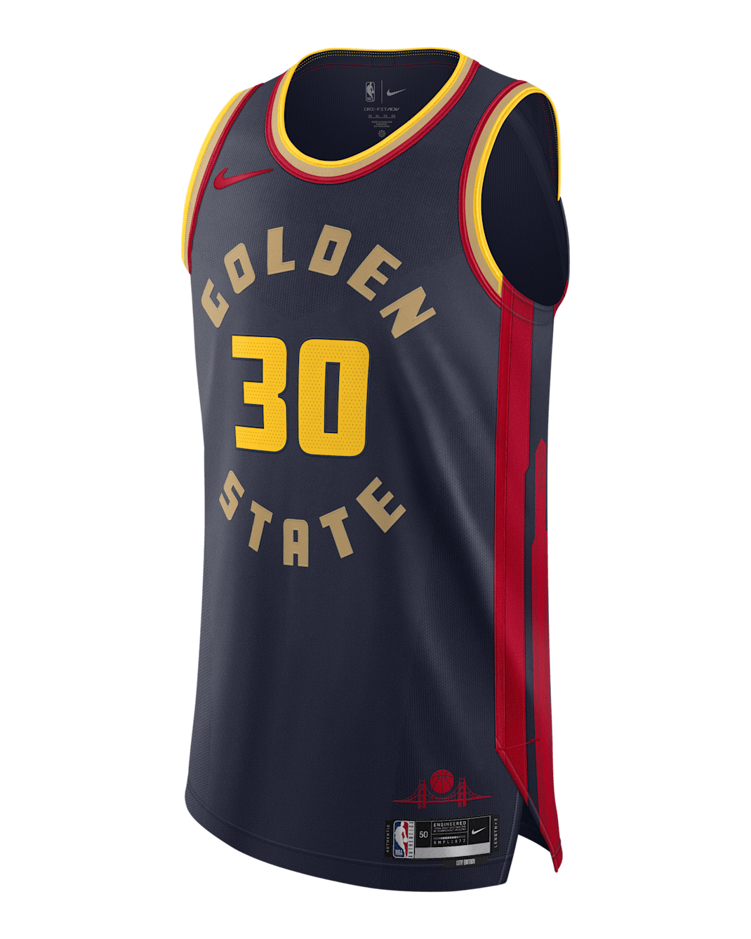 Stephen Curry Golden State Warriors 2024/25 City Edition Men's Nike Dri-FIT ADV NBA Authentic Jersey - College Navy
