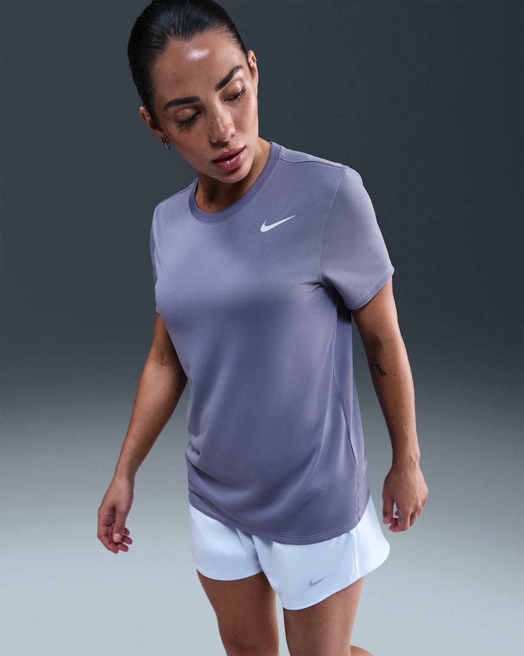 Nike Dri-FIT Women's T-Shirt - World Indigo/White