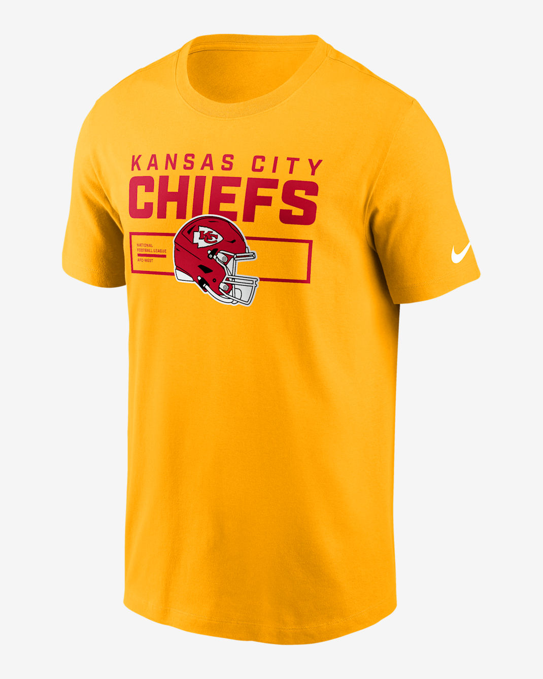 Kansas City Chiefs Helmet Essential Men's Nike NFL T-Shirt - Gold