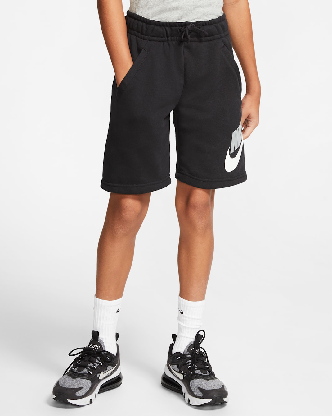 Nike Sportswear Club Fleece Older Kids' Shorts - Black/Black