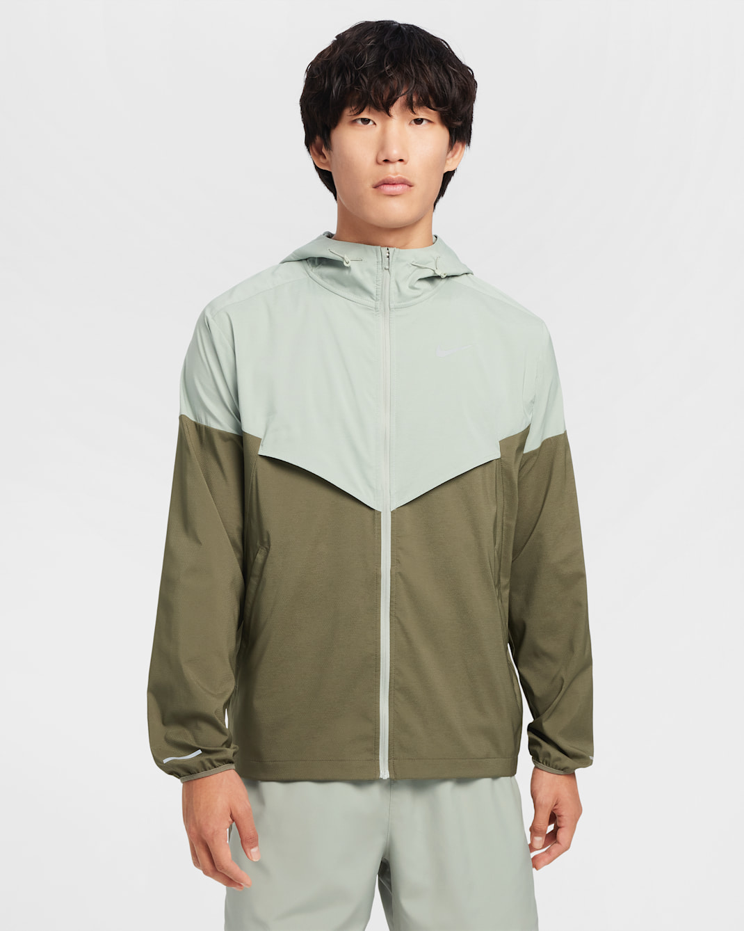 Nike Windrunner Men's Repel Running Jacket - Jade Horizon/Medium Olive