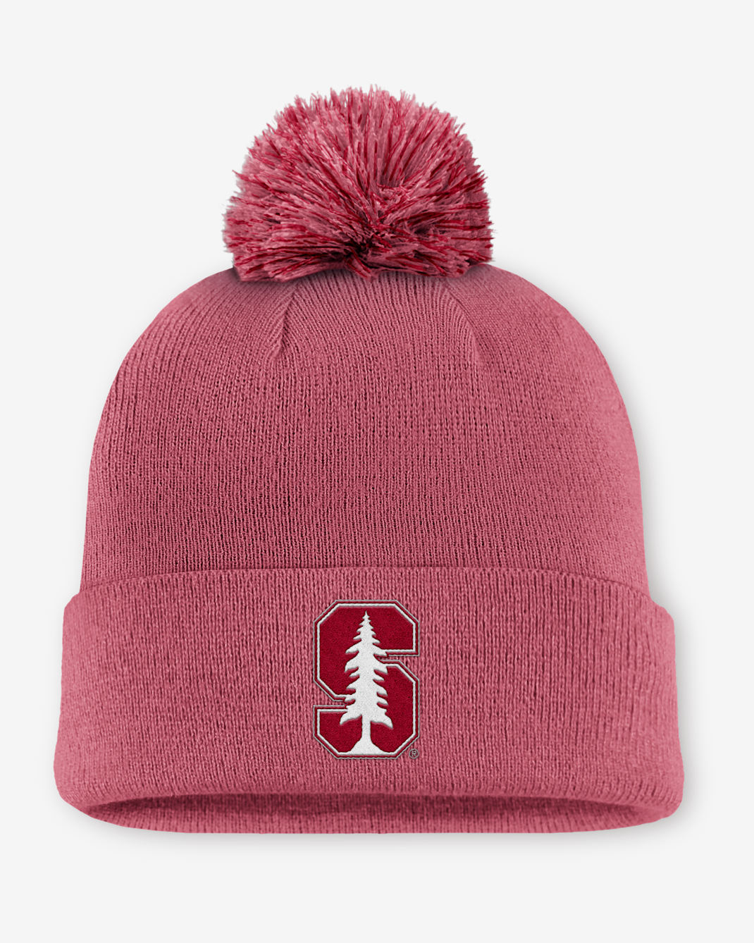 Gorro con dobladillo y pompón universitario Nike para hombre Stanford Primetime Campus Toned - Rosa