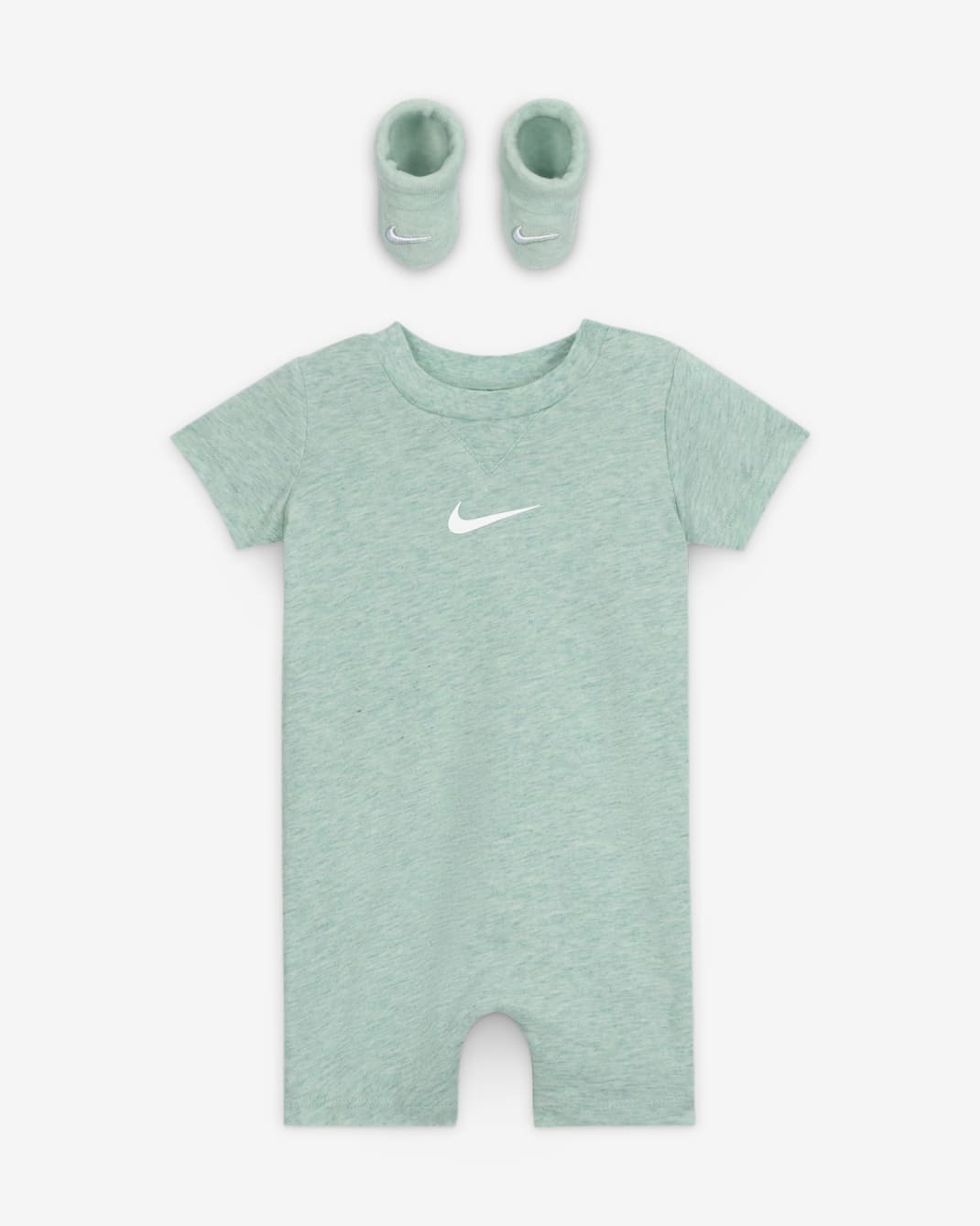 Nike Baby Essentials Baby Romper and Booties Set - Mica Green