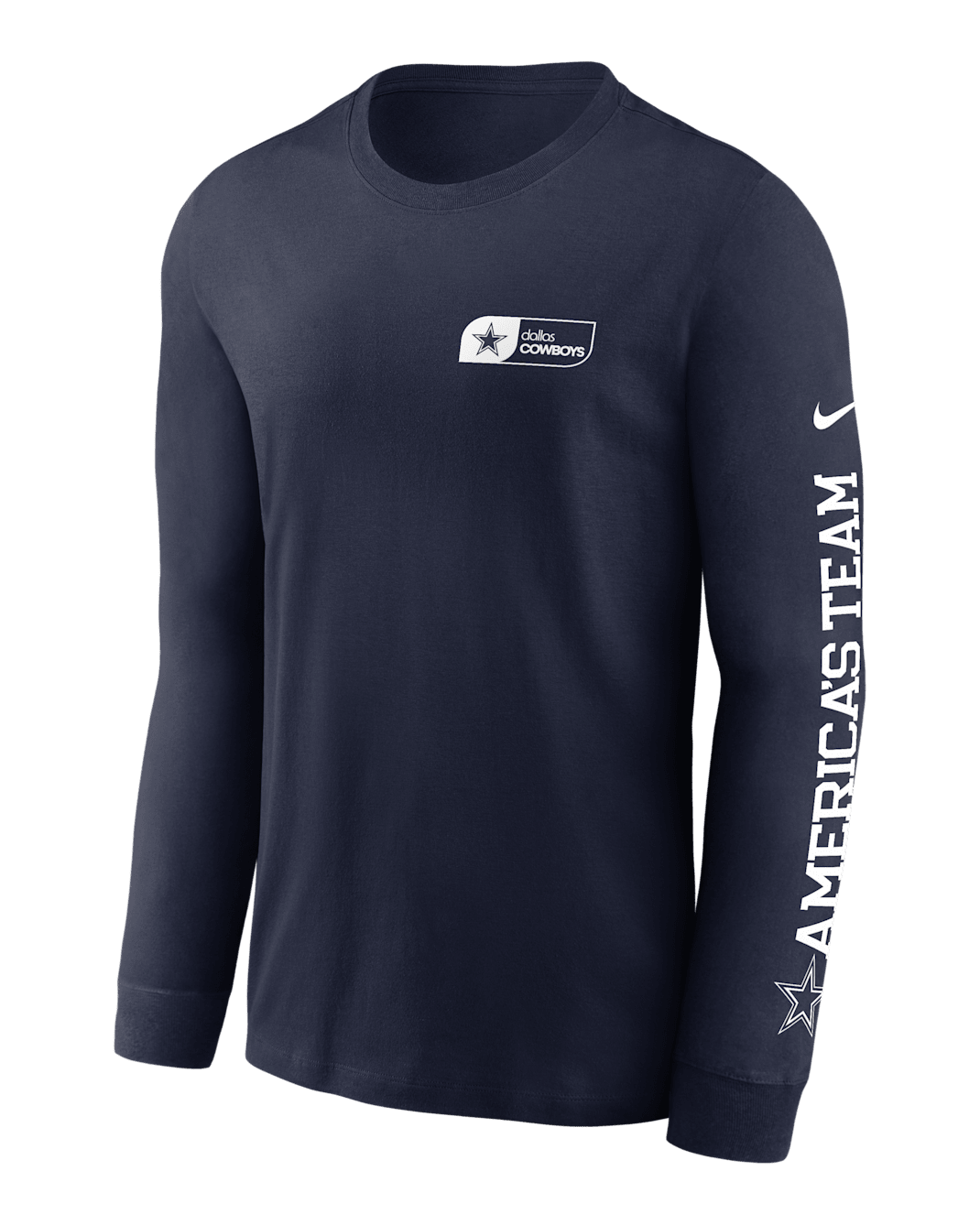 Dallas Cowboys America's Team Essential Men's Nike NFL Long-Sleeve T-Shirt - Navy