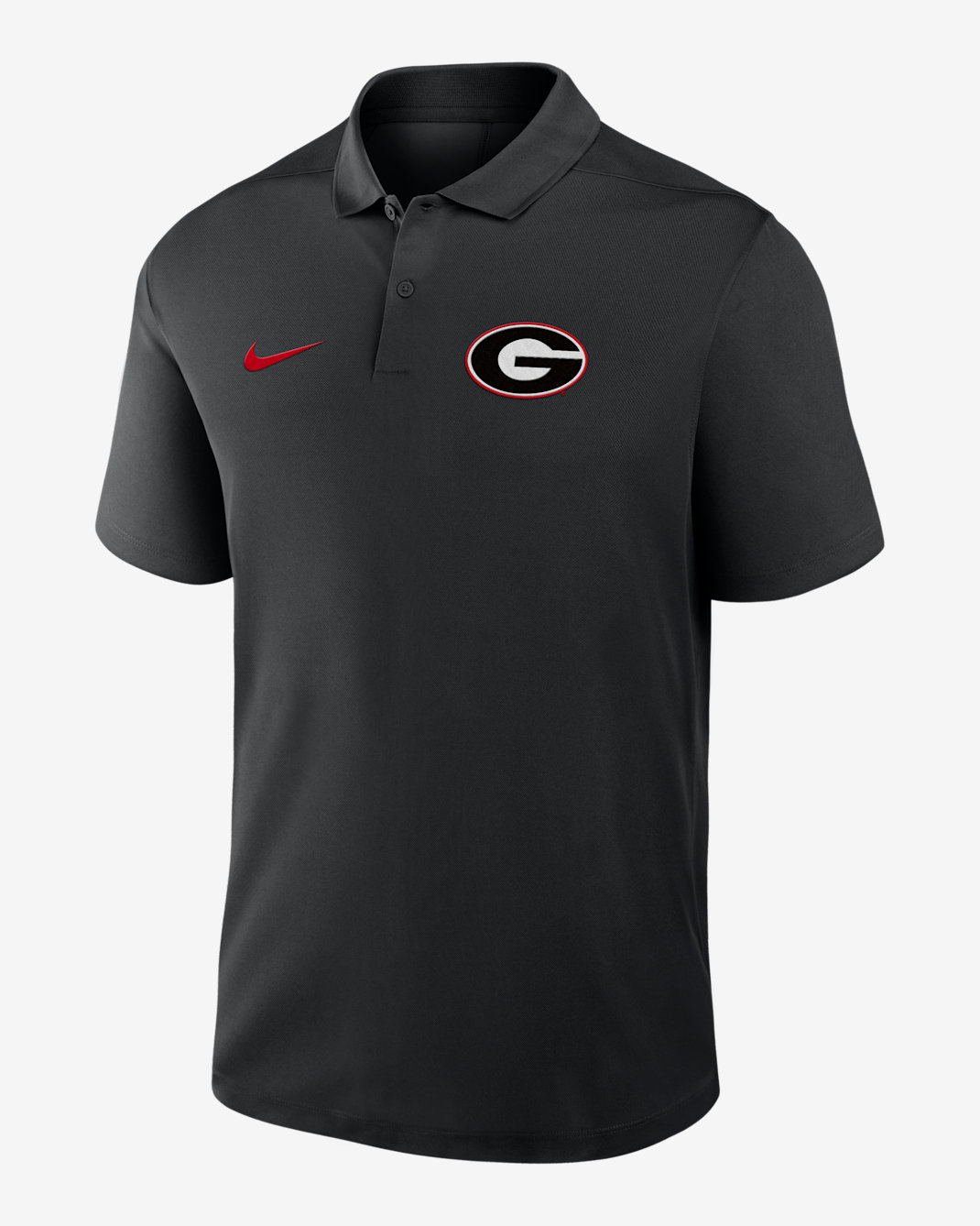 Georgia Primetime Victory Primary Logo Men's Nike Dri-FIT College Polo - Black