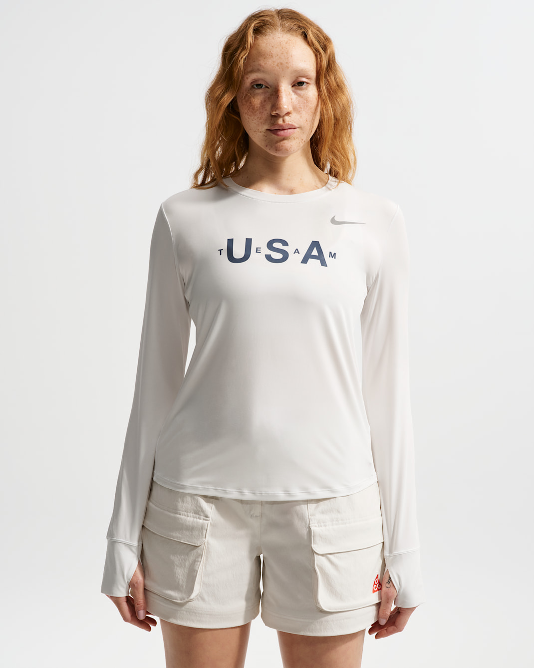 Nike Team USA One Women's Dri-FIT Long-Sleeve Top - Summit White