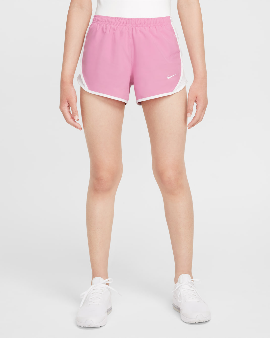 Nike Tempo Older Kids' (Girls') Dri-FIT Running Shorts - Magic Flamingo/White/White/White