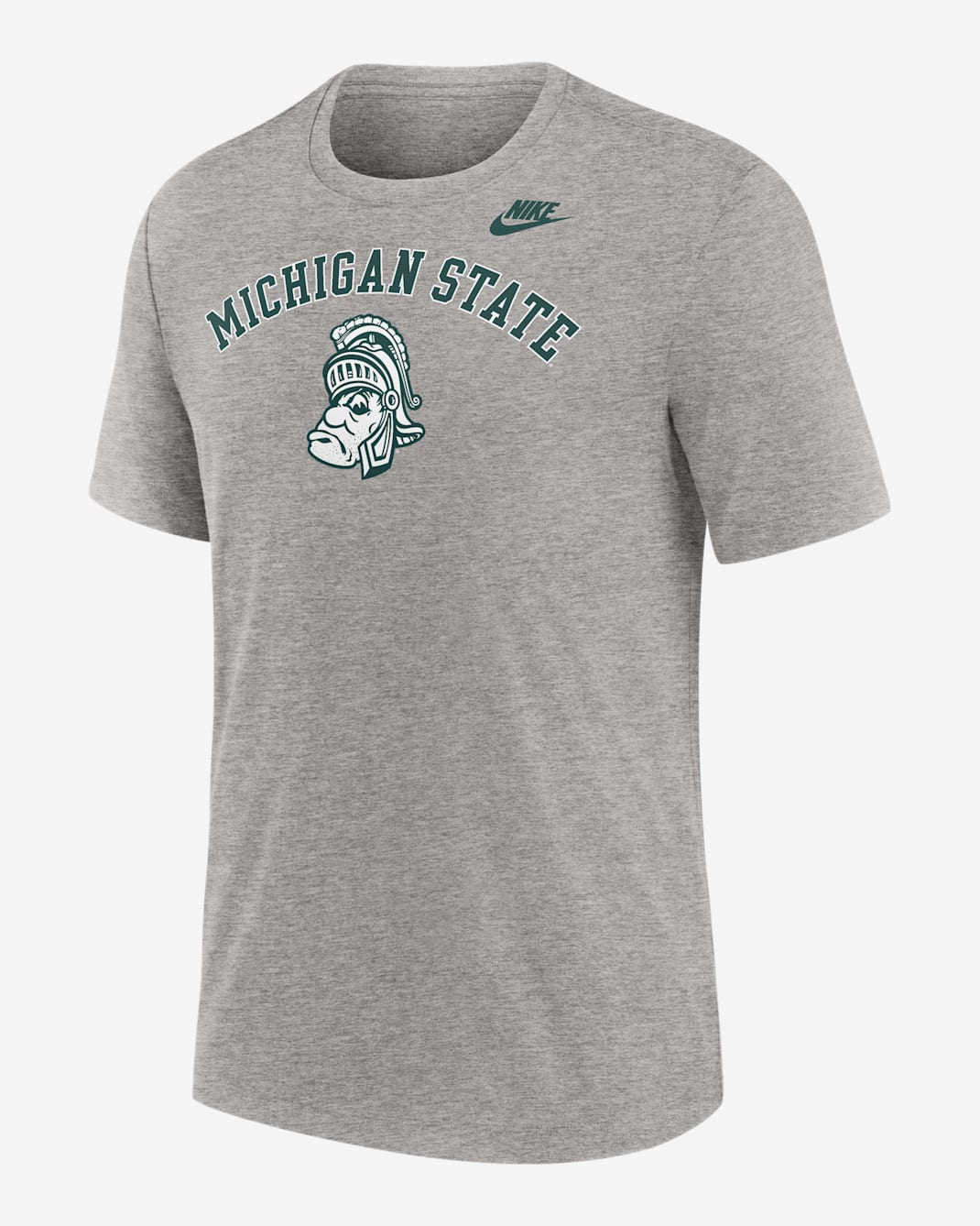 Michigan State Legacy Arch Men's Nike College T-Shirt - Dark Grey Heather