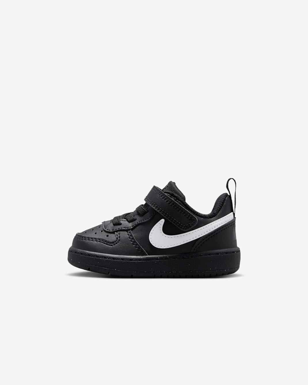 Nike Court Borough Low Recraft sko til sped-/småbarn - Svart/Svart/Hvit