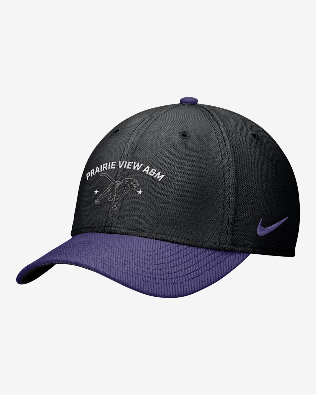 Nike Rise College (Prairie View A&M University) Dri-FIT SwooshFlex Cap - Black
