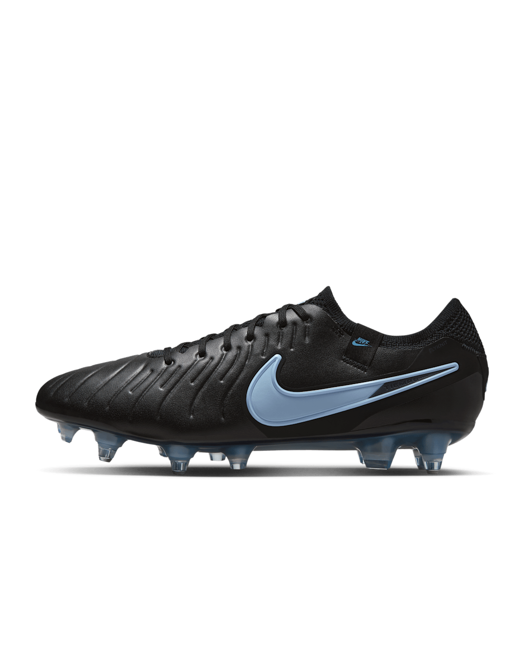 Nike Tiempo Legend 10 Elite Soft-Ground Low-Top Football Boot - Black/Black
