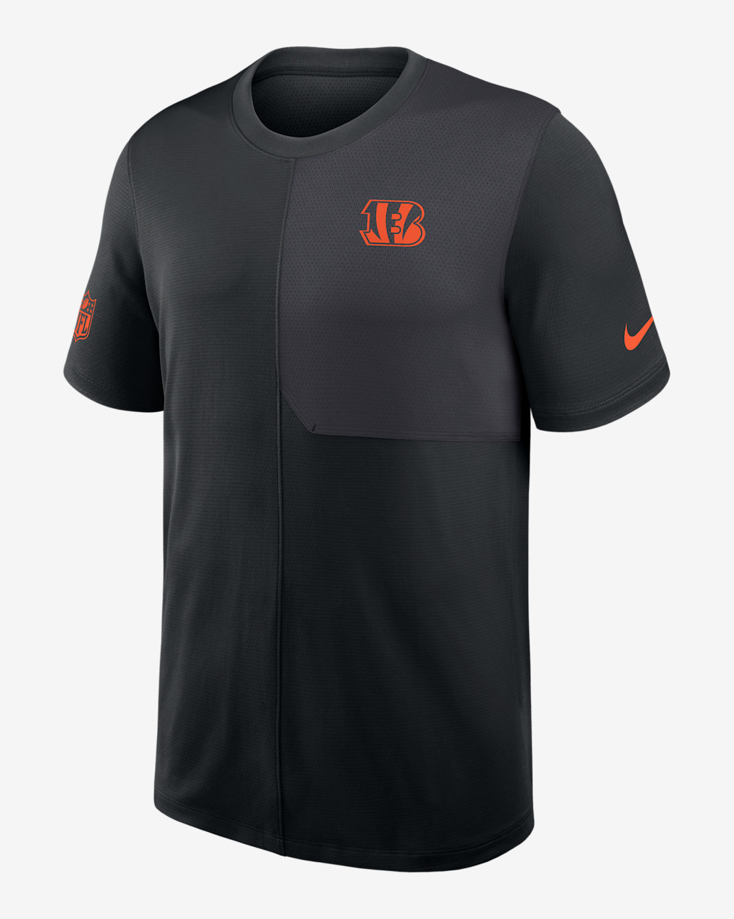 Cincinnati Bengals Sideline Coach Men's Nike Dri-FIT NFL Top - Black
