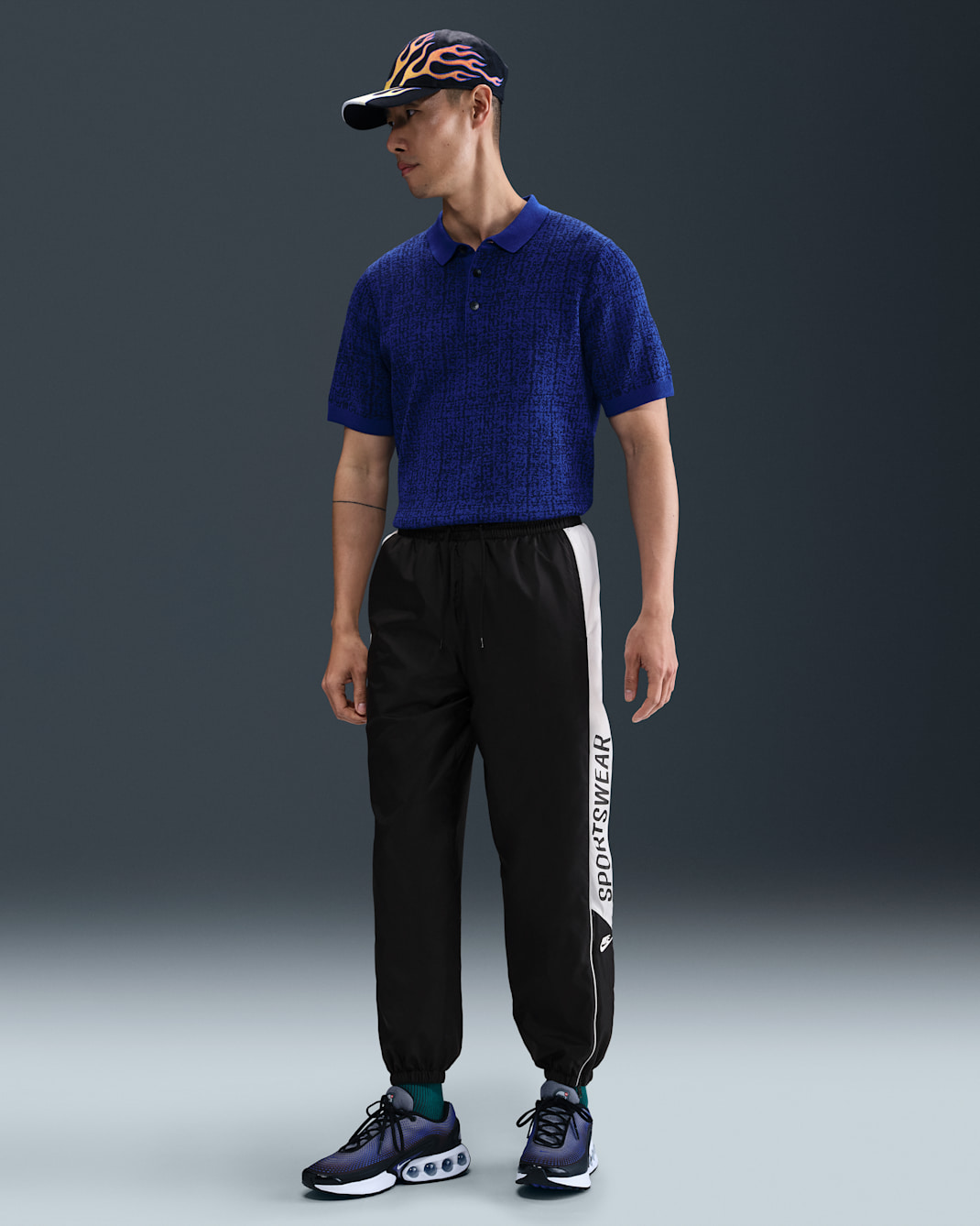 ナイキ クラブ メンズ ウーブン ジョガーパンツ - ブラック/ホワイト/フォトンダスト/ホワイト