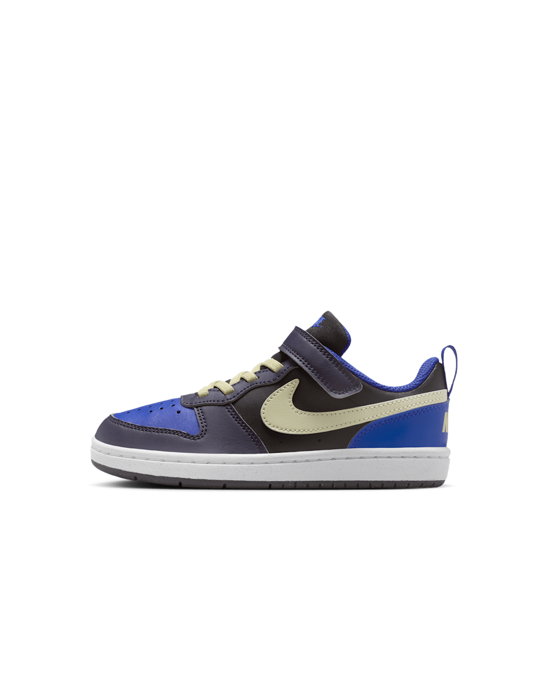 Nike Court Borough Low Recraft Younger Kids' Shoes - Black/Cave Purple/Deep Night/Olive Aura