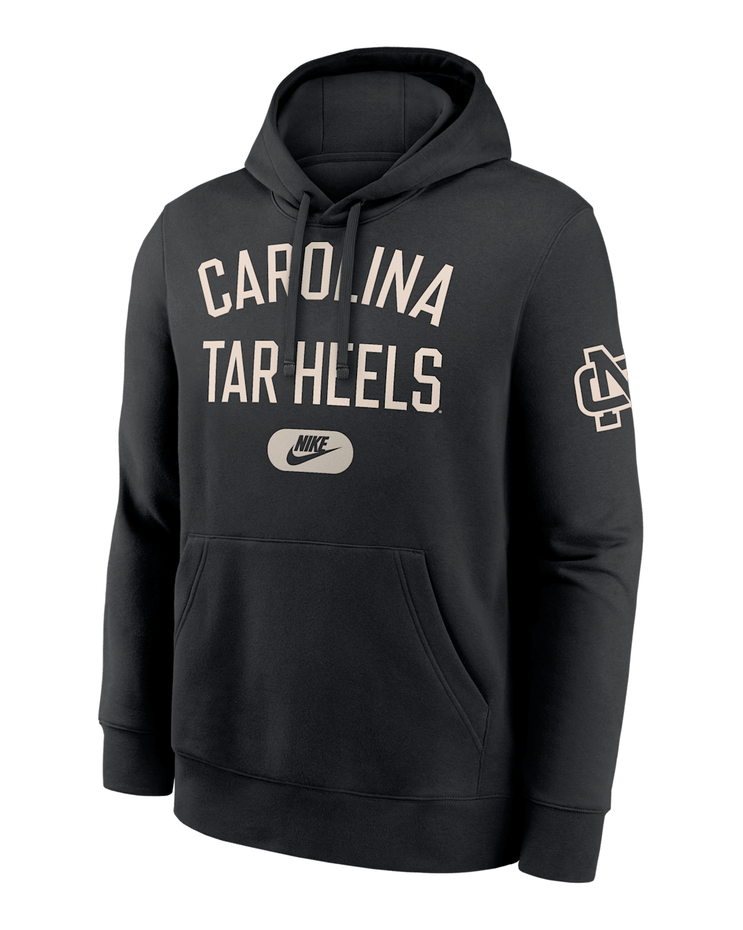 North Carolina Club Men's Nike College Pullover Hoodie - Black