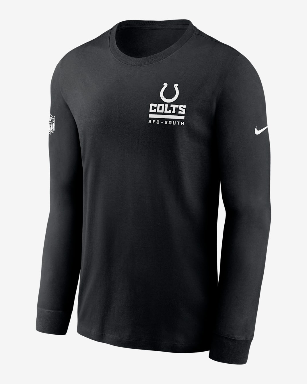 Indianapolis Colts Sideline Team Issue Men's Nike Dri-FIT NFL Long-Sleeve T-Shirt - Black