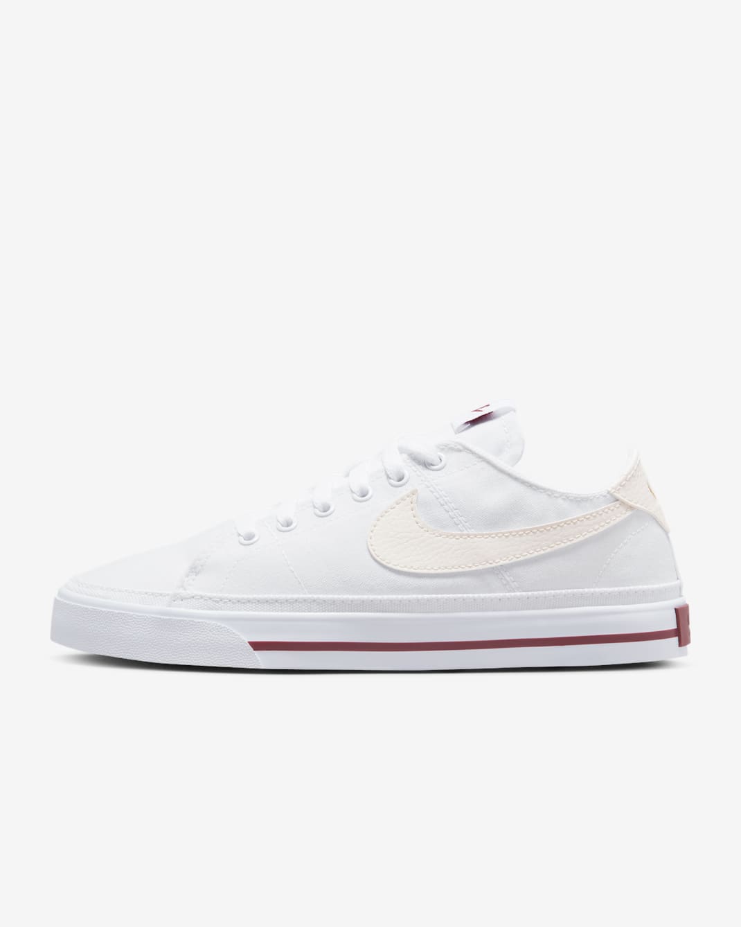 Nike Court Legacy Canvas 女鞋 - 白色/Team Red/Metallic Gold/Phantom