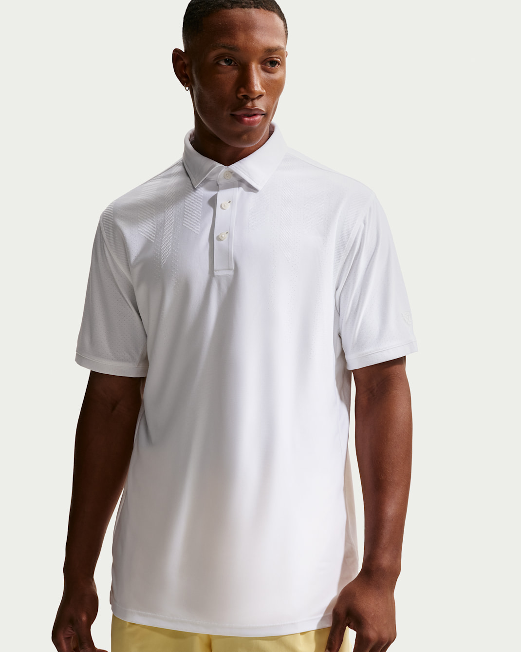 Nike Tailored Performance Dri-FIT-golfpolotrøje til mænd - hvid/hvid