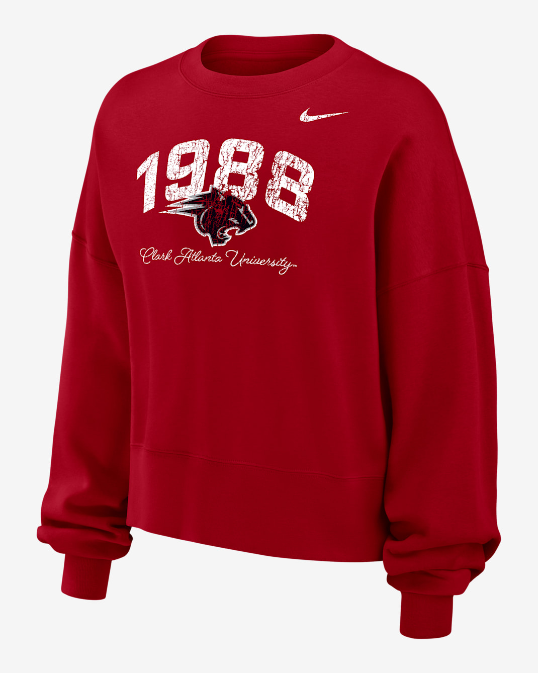 Jordan College Phoenix Fleece (Clark Atlanta University) Women's Crew-Neck Sweatshirt - University Red