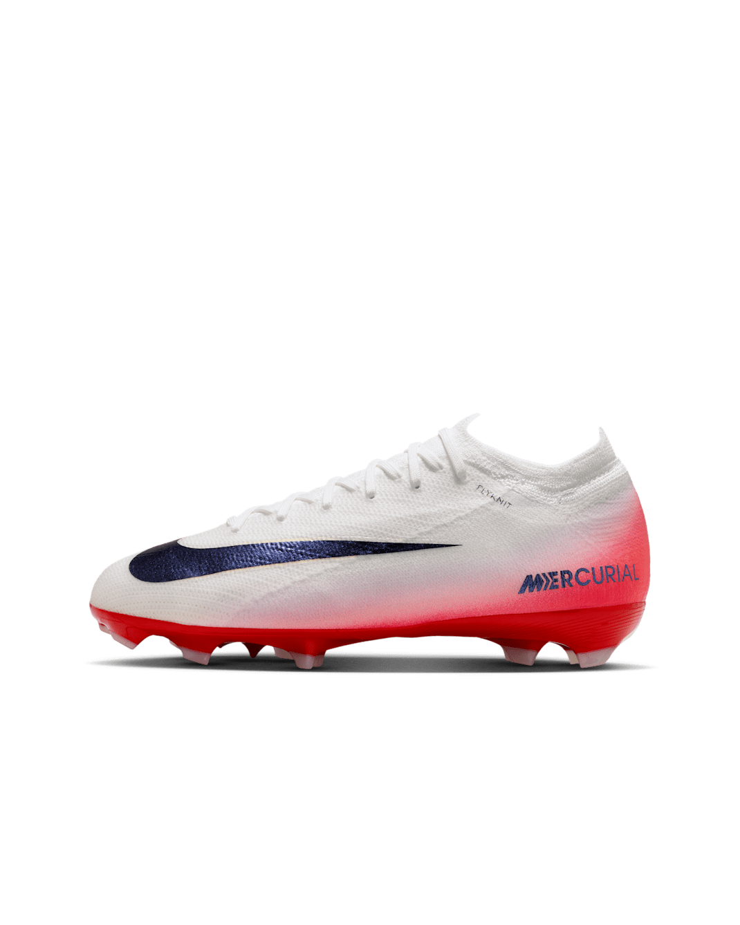 Nike Jr. Mercurial Vapor 16 Pro LV8 Older Kids' FG Low-Top Football Boot - University Red/Dark Obsidian