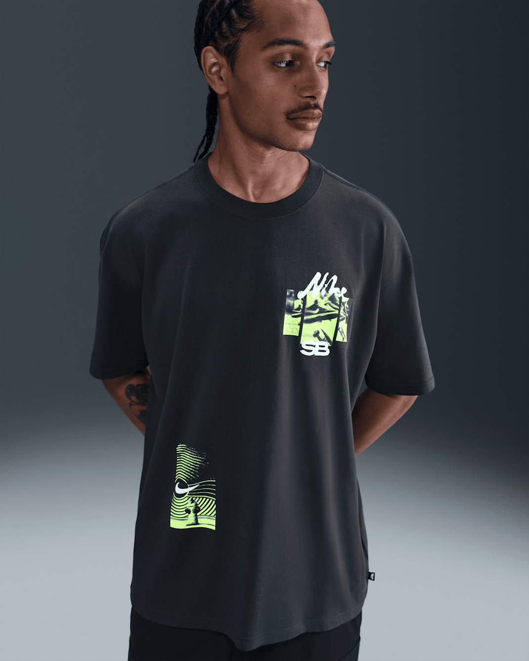 Playera de skateboarding Max90 Nike SB - Sombrío apagado