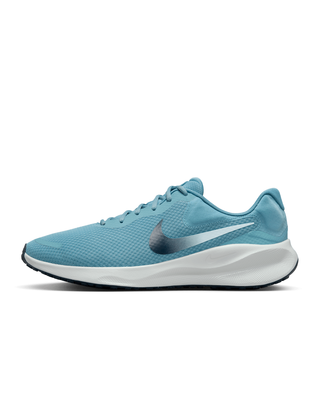 Nike Revolution 7 Men's Road Running Shoes - Denim Turquoise/Pure Platinum/Glacier Blue/Armoury Navy