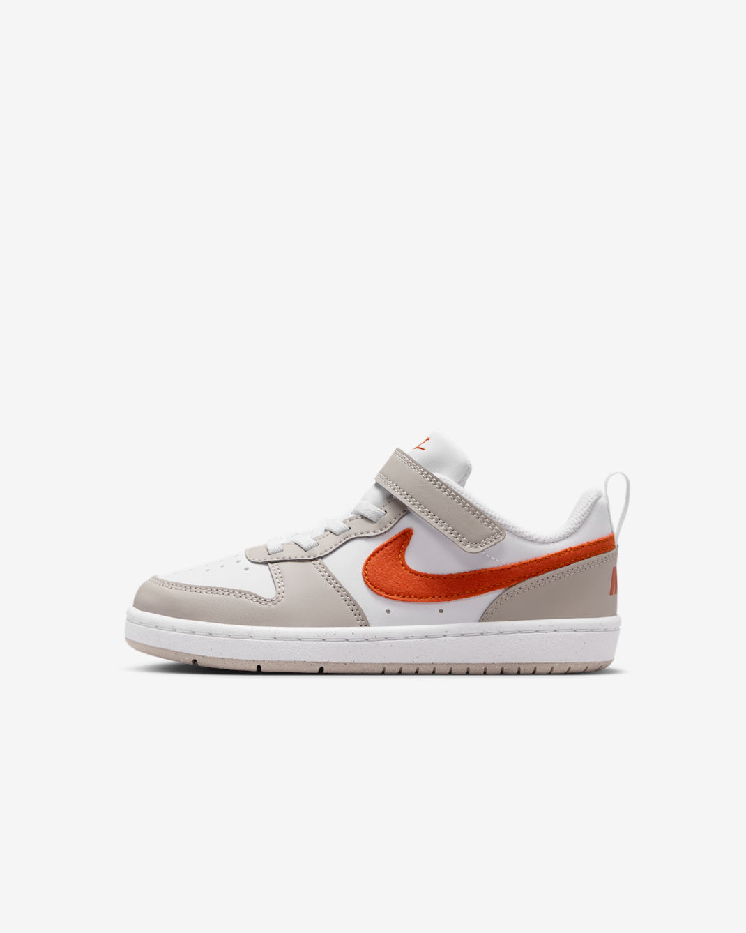 Nike Court Borough Low Essential+ Younger Kids' Shoes - White/Moon Particle/Rust Factor