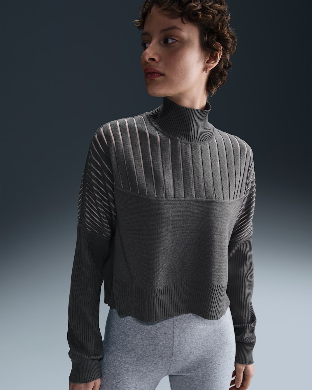 ナイキ Every Stitch Considered ウィメンズ ニット セーター - ミッドナイトフォグ/クリア