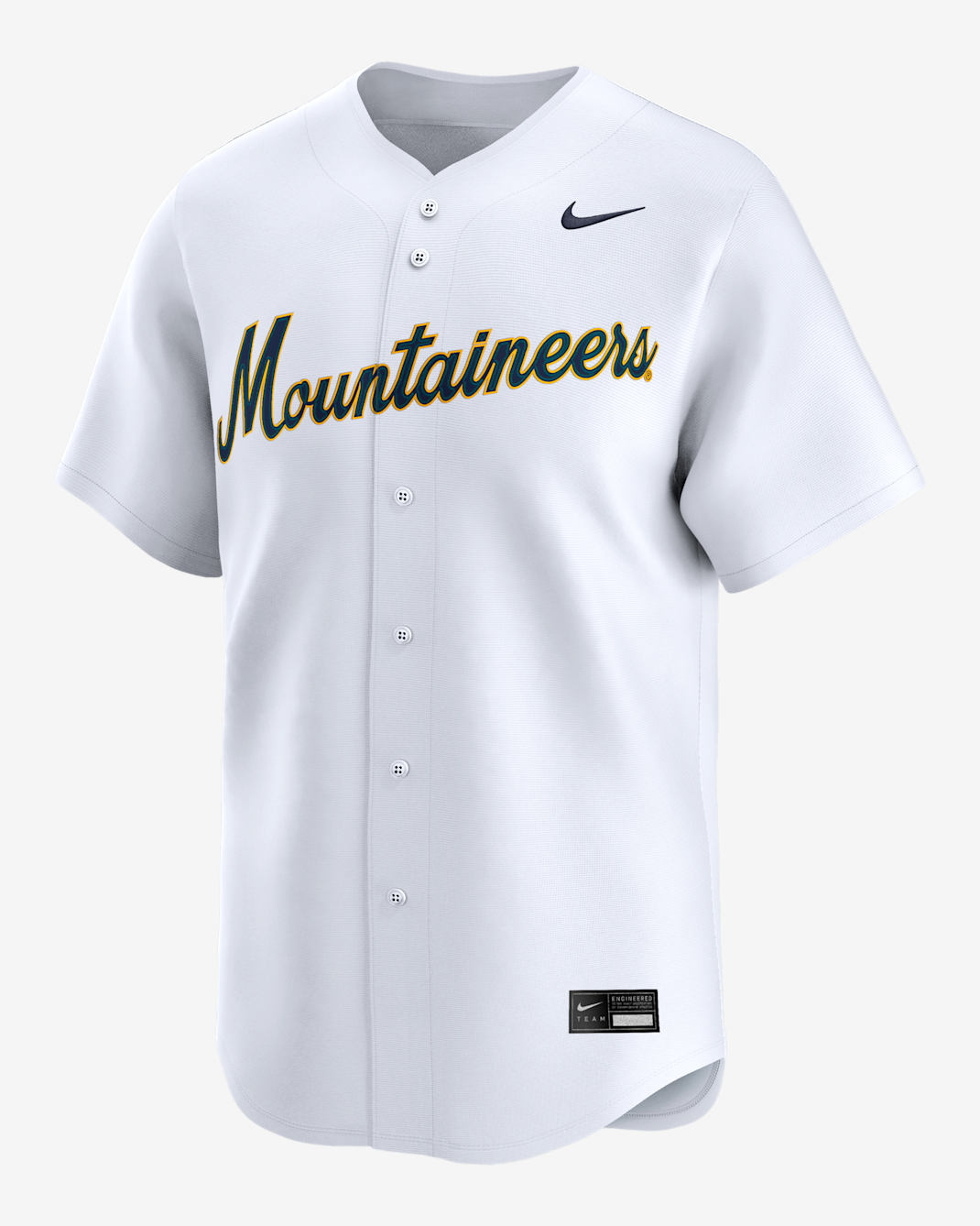 West Virginia Mountaineers Men's Nike College Limited Baseball Jersey - White