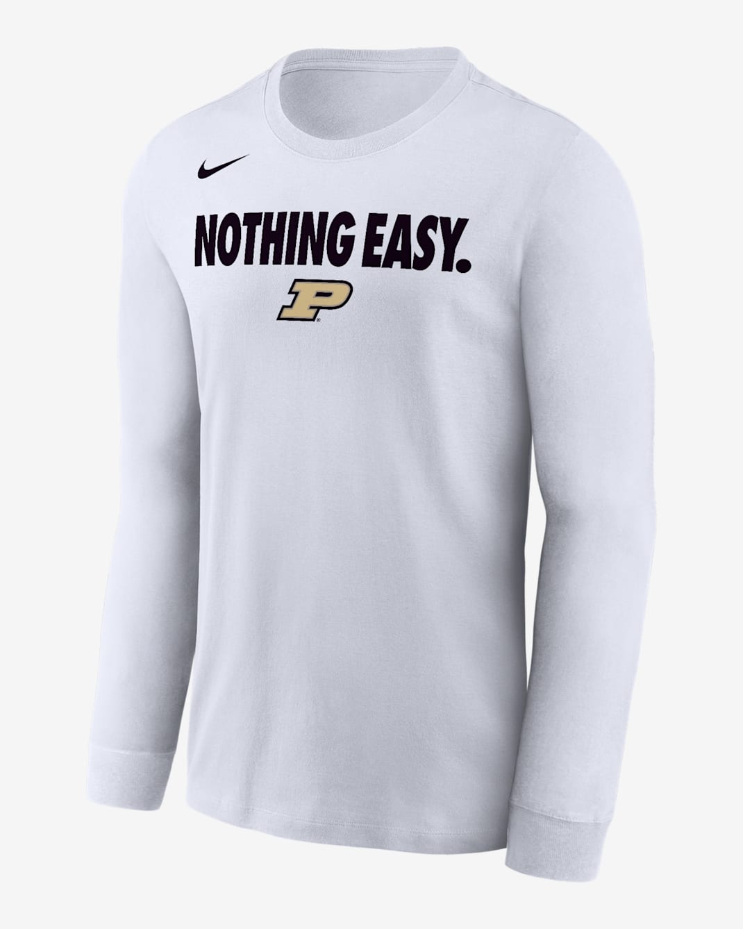 Purdue Men's Nike College Long-Sleeve T-Shirt - White