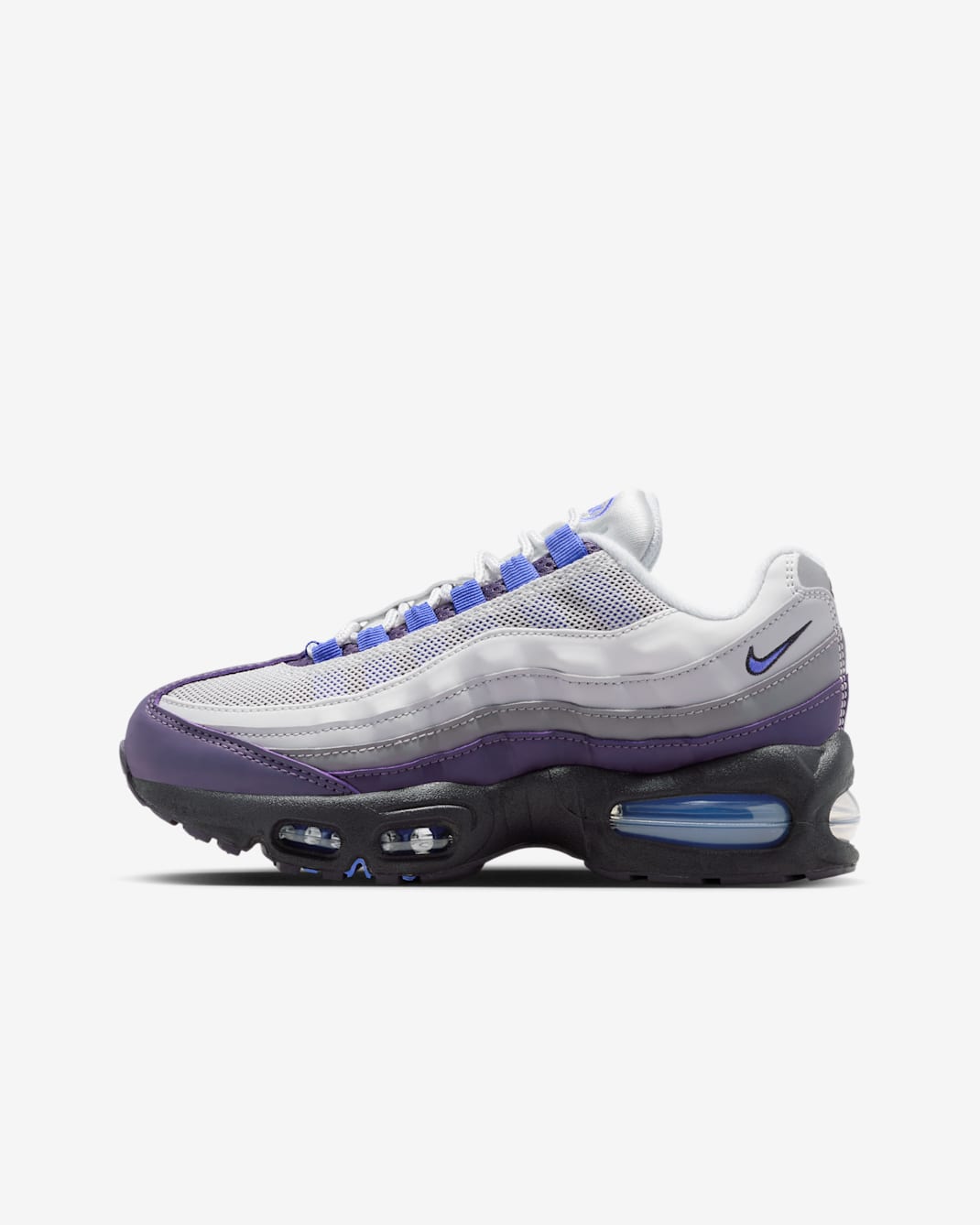 Nike Air Max 95 sko til store barn - Photon Dust/Dark Raisin/Pencil Point/Sapphire