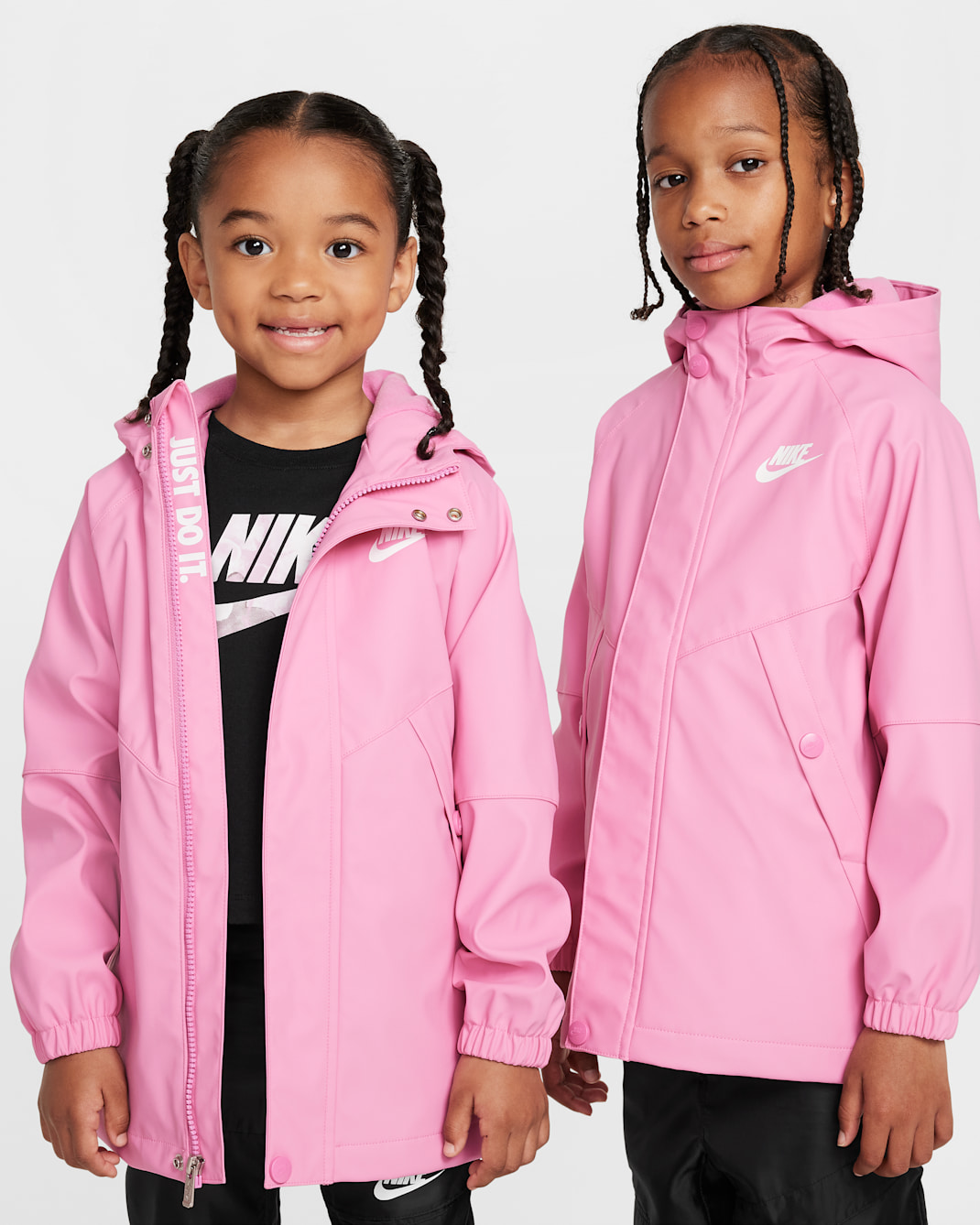 Nike Little Kids' Rain Jacket - Magic Flamingo