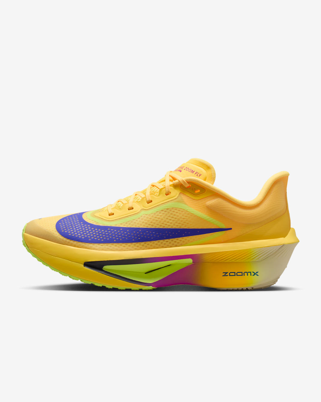 나이키 줌 플라이 6 남성 로드 레이싱화 - 시트론 펄스/볼트 아이스/하이퍼 바이올렛/인디고 버스트