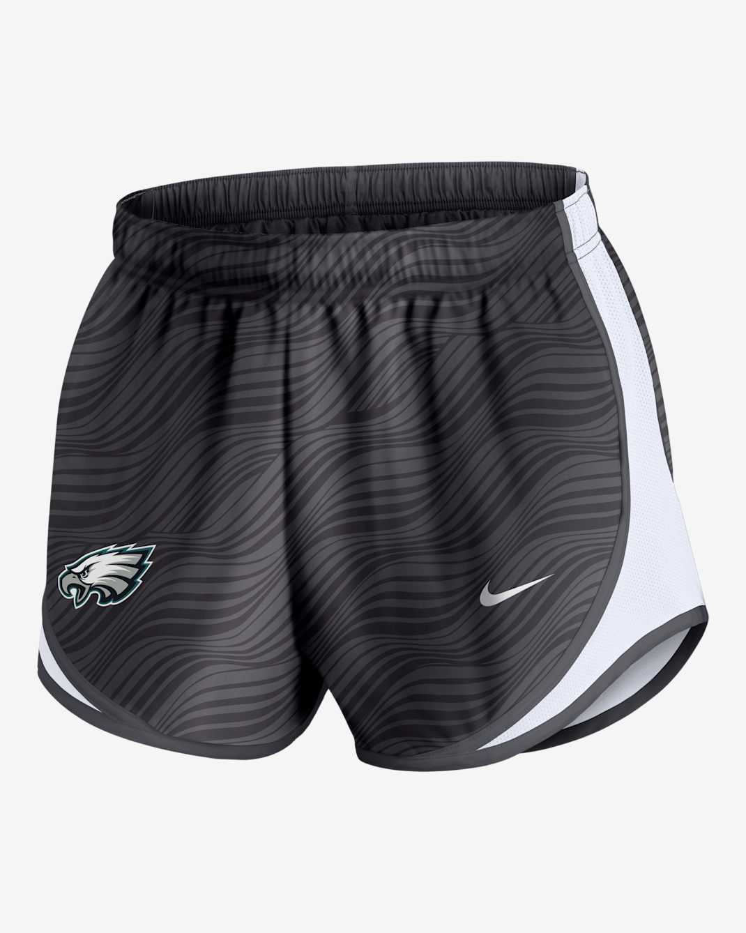 Shorts Nike Dri-FIT de la NFL para mujer Philadelphia Eagles Tempo - Antracita/Blanco