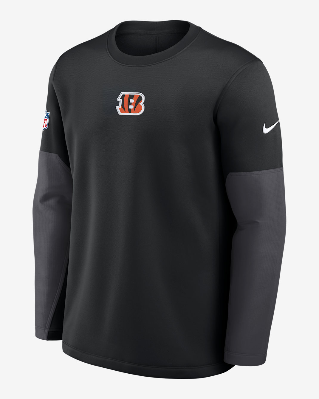 Cincinnati Bengals Scripted To Win Sideline Coach Men's Nike Therma-FIT NFL Long-Sleeve T-Shirt - Black